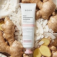 Vista 2 de Boka Pasta de dientes sin flúor, pasta de dientes nano hidroxiapatita, adecuada para dientes sensibles, para adultos y niños, sabor a jengibre coco