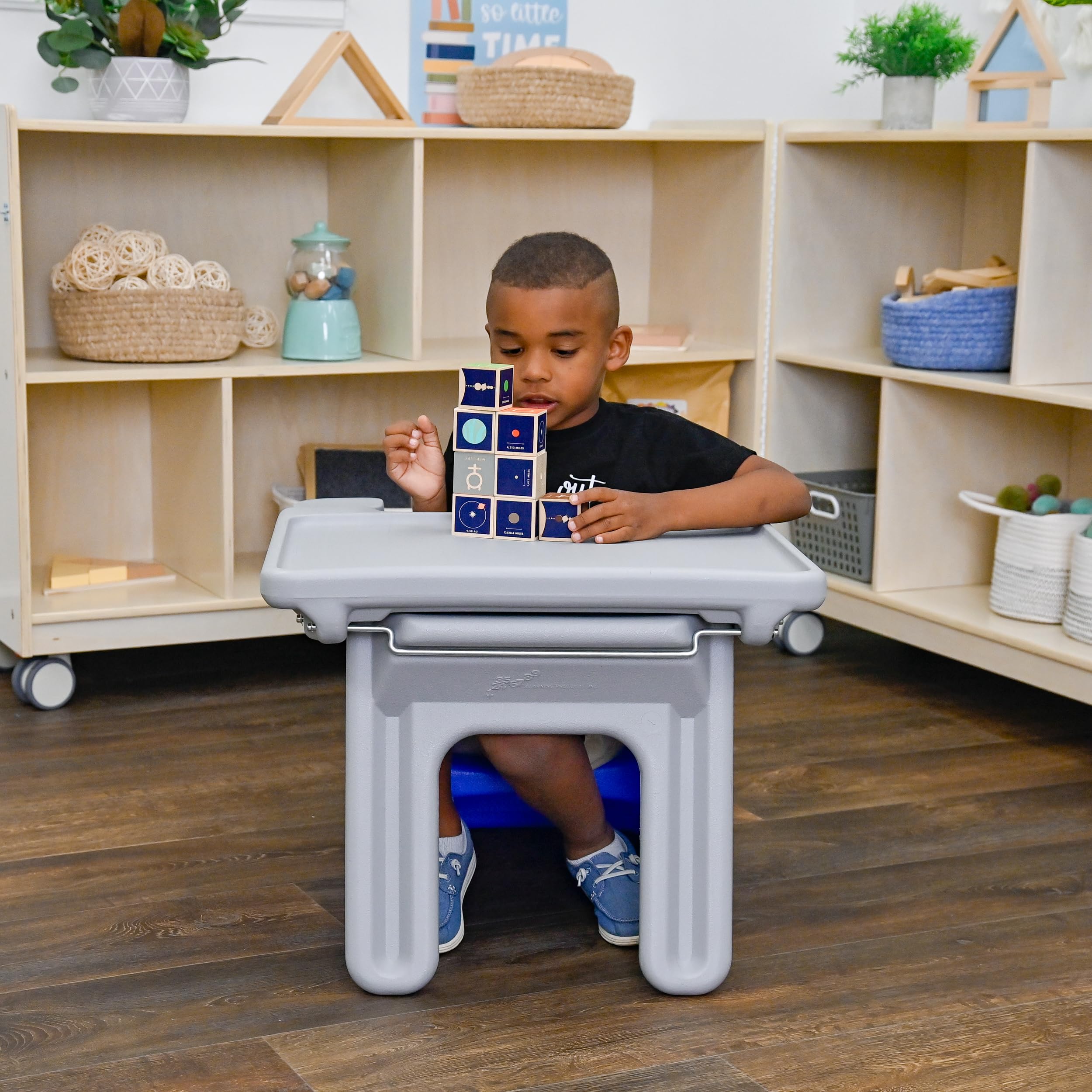 Children's Factory Edutray Kids Desk, Converts Cube Chair to Children's ...