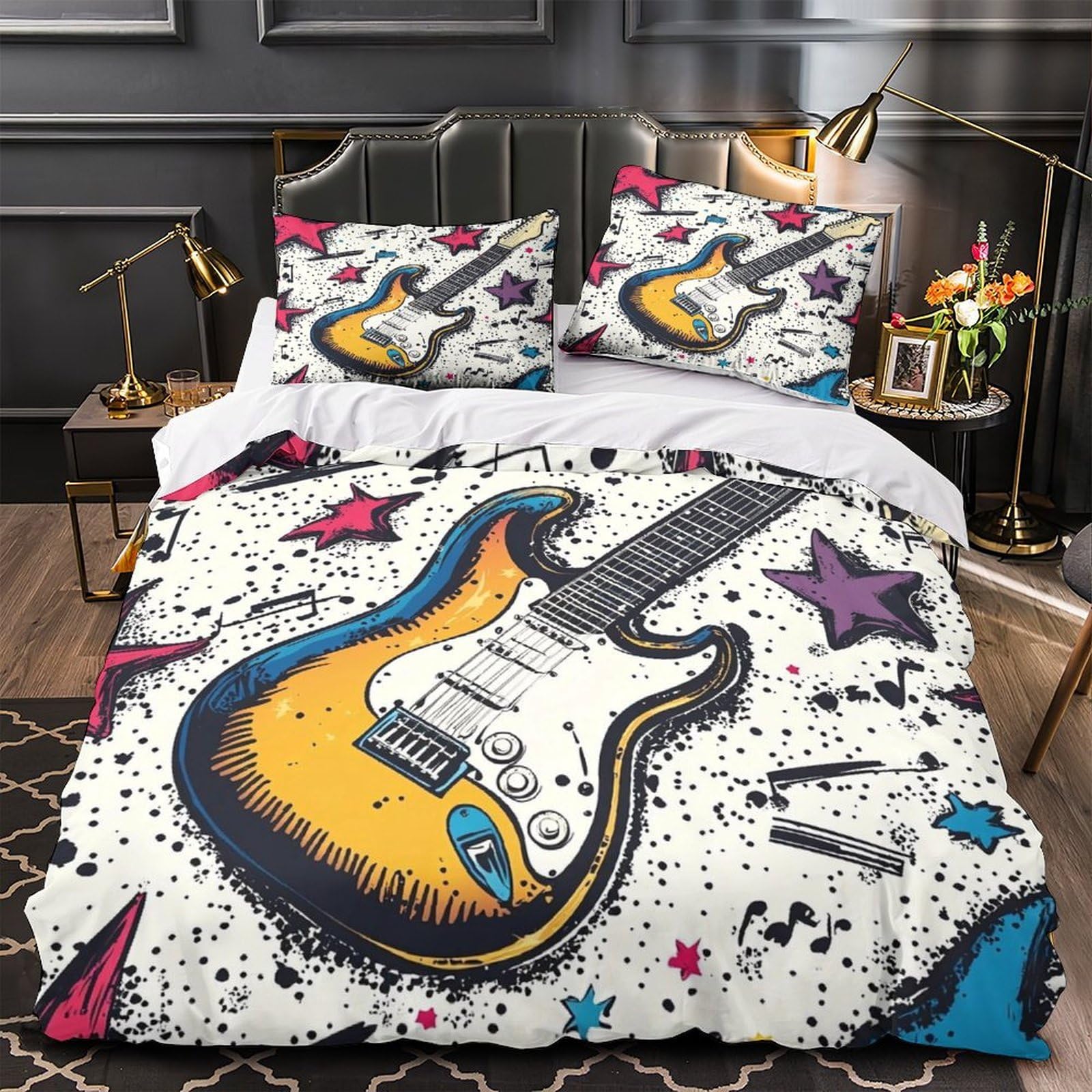 Parure de lit Terre 3D housse de couette 220x240 pour chambre de garçon passionné d'espace