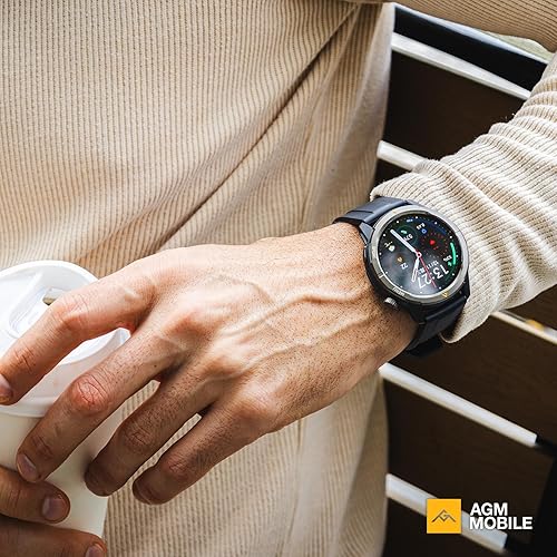 Miniatura 8 de AGM Legion - Reloj inteligente resistente para hombre, resistente al agua 5 ATM, a prueba de golpes y caídas, más de 100 modos deportivos, llamadas