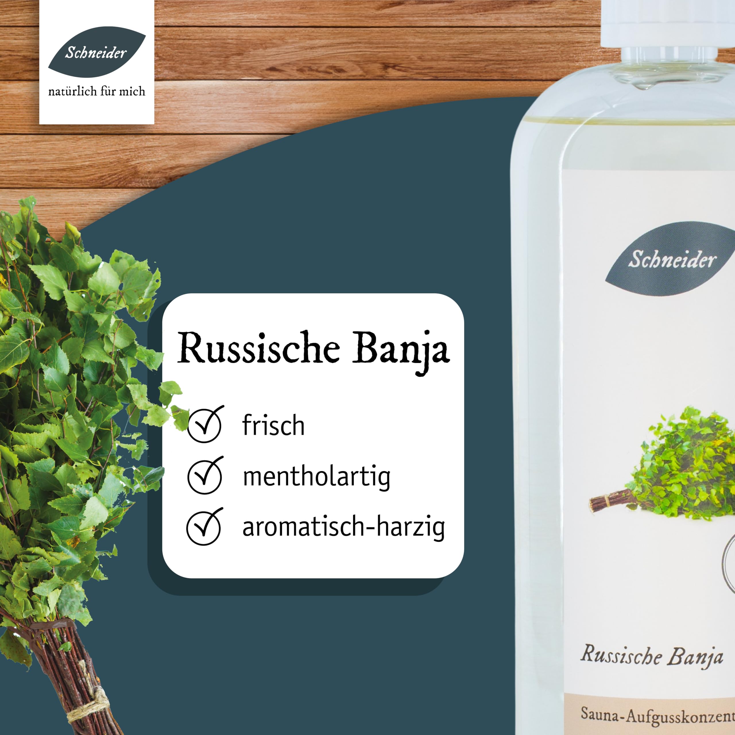 Saunabedarf Schneider Sauna Aufguss Konzentrat Russische Banja 1000ml ätherischen Ölen