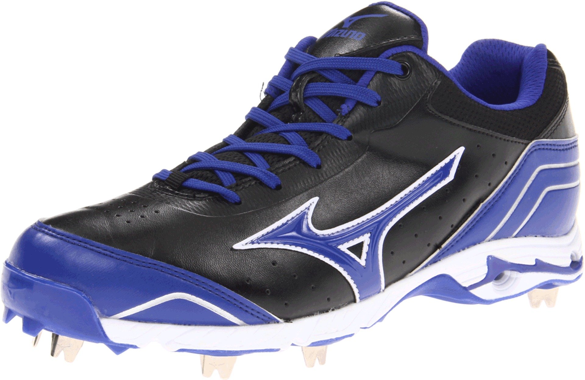 Mizuno Men's 9-Spike Advanced Classic 7 Baseball Cleat,Black/Royal,8 M US