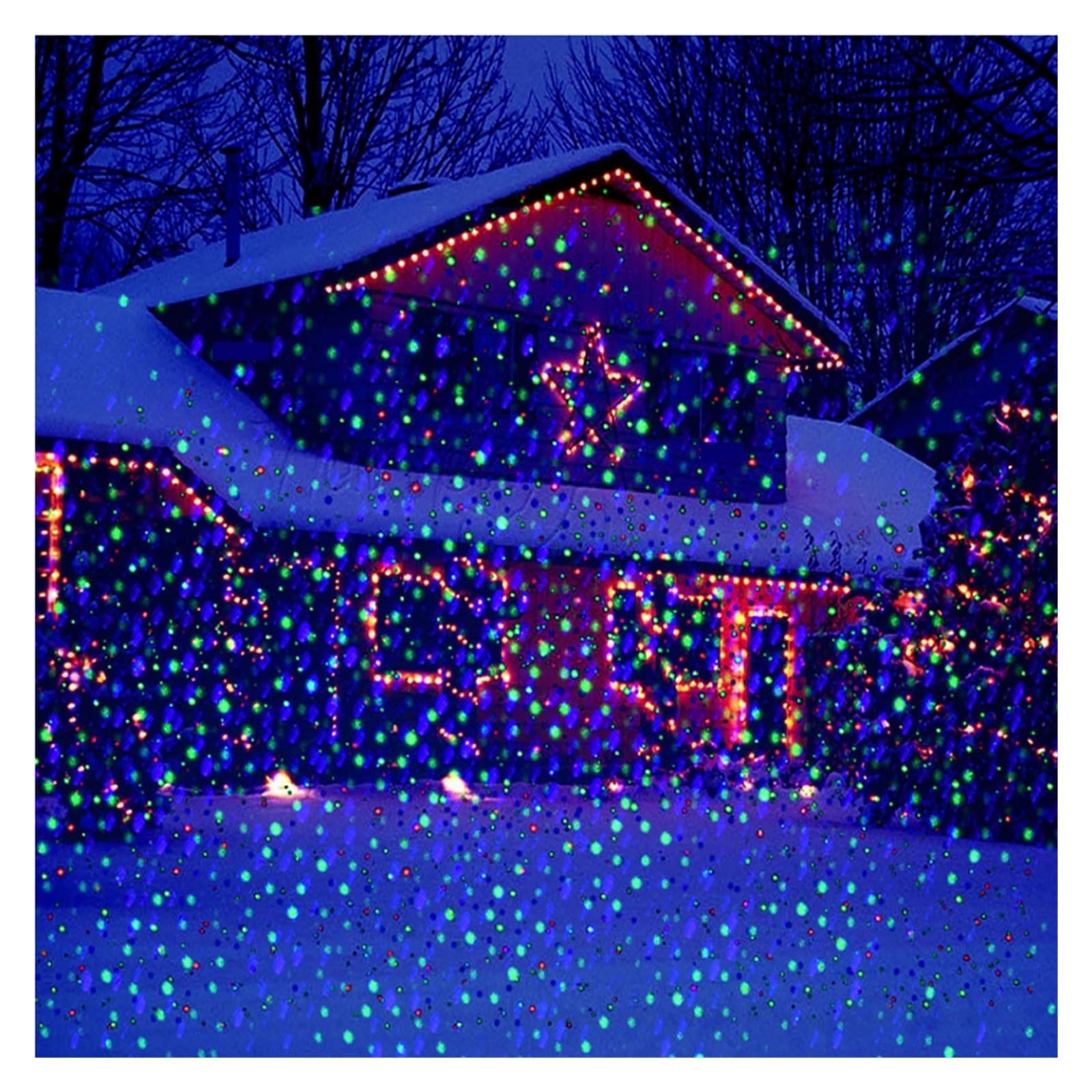 Projektor Weihnachten, Outdoor IP65 Remote Starry Sky RGB Rasen Licht for Weihnachten DJ Party Haus Hof Garten Bühne Zeigen Projektor Landschaft lampen