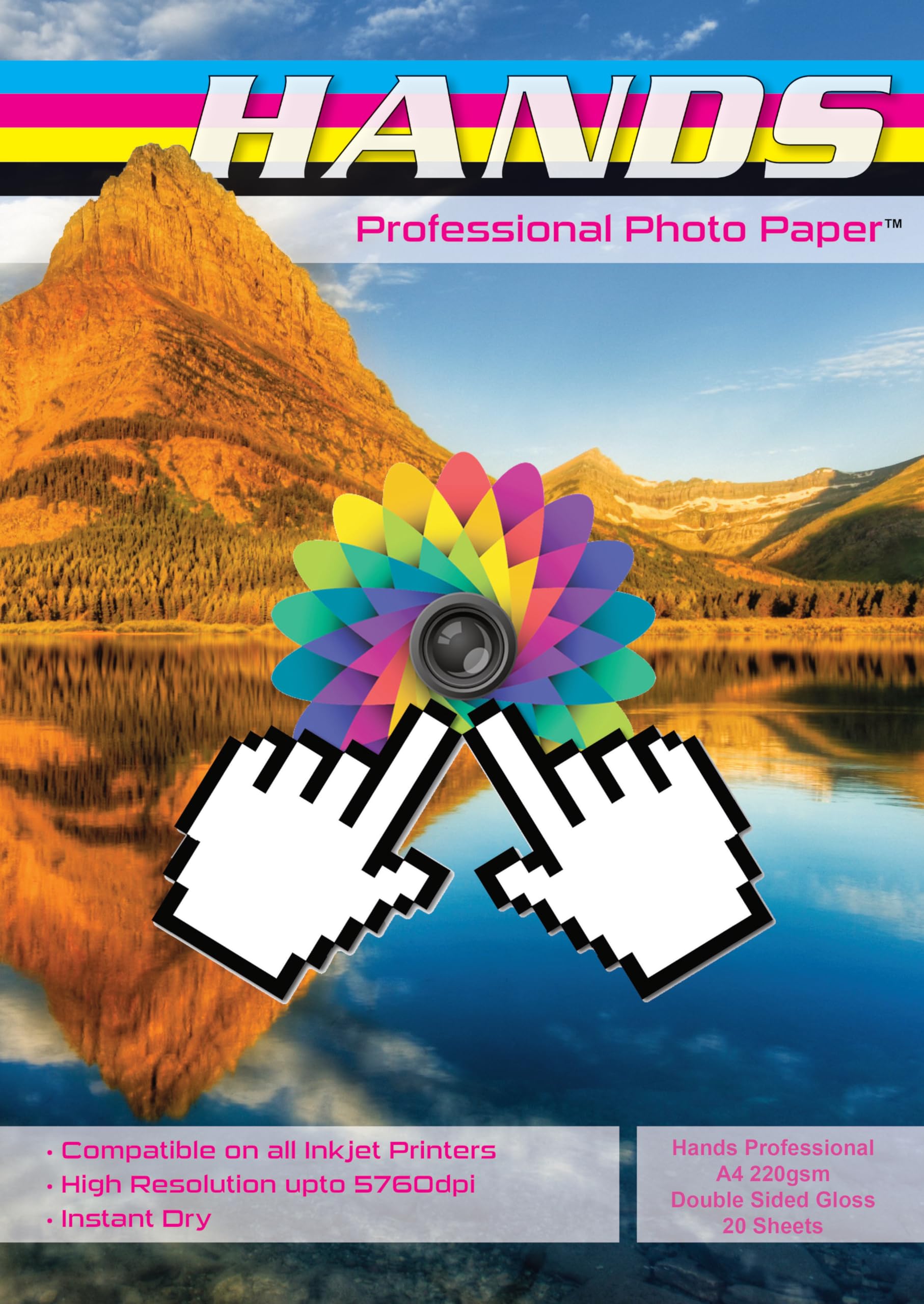 400 Blätter Hände Professional A4 220gsm Doppelseitig Glänzend Fotopapier