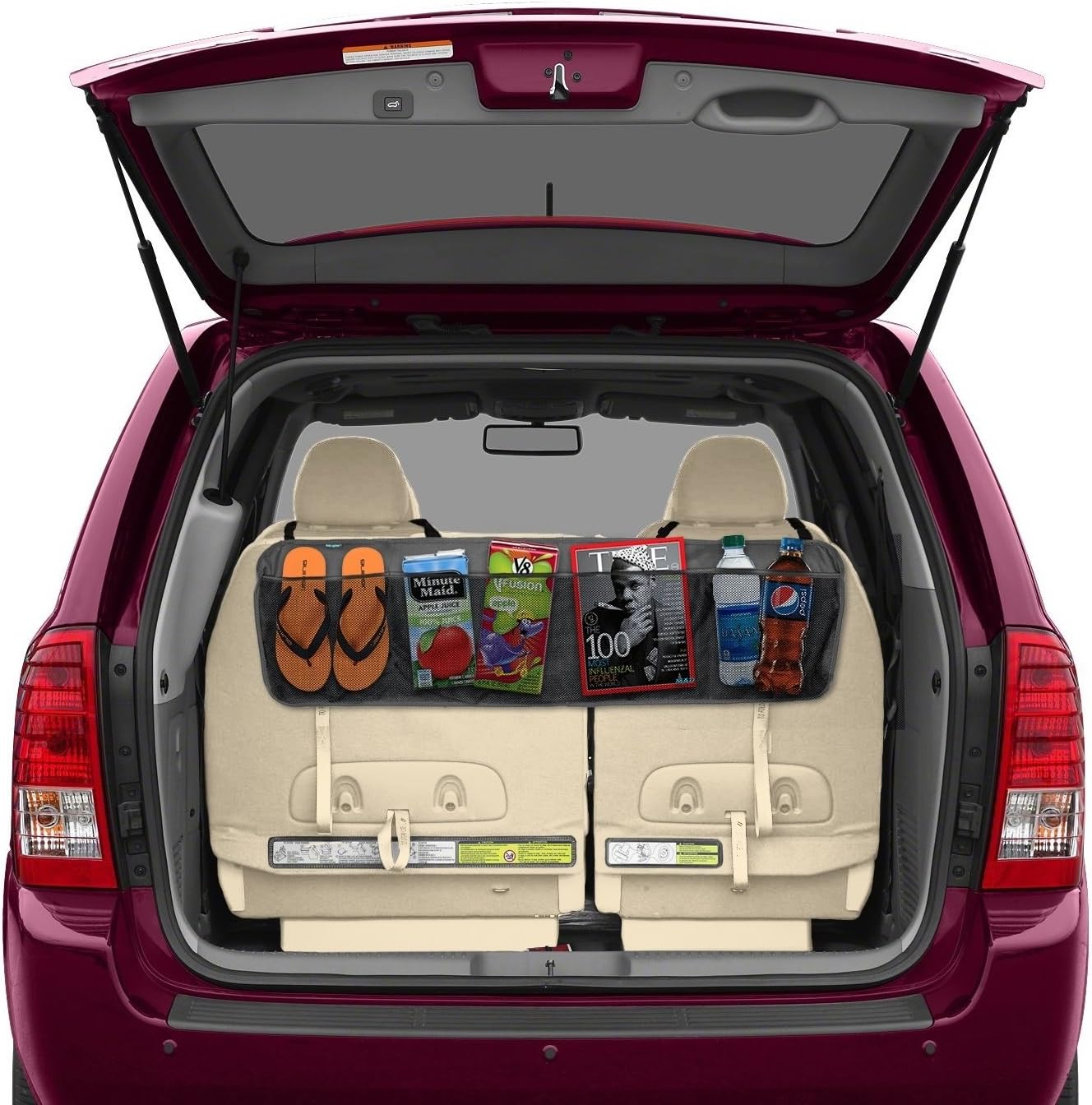 Backseat/Trunk Organizer by Lebogner 5 Pocket Auto Interior, Perfect Car Organizer, Trunk