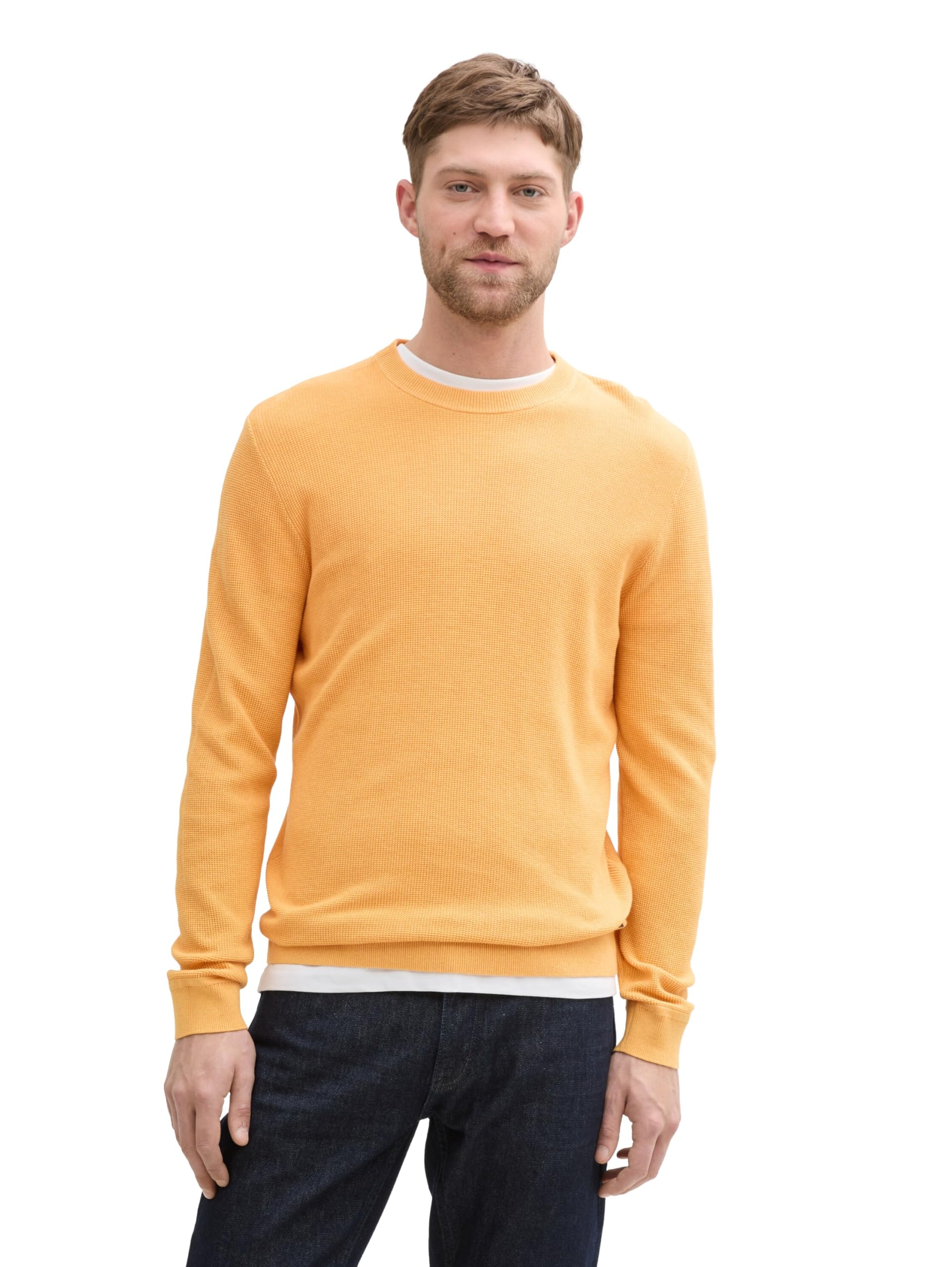TOM TAILOR Men's Basic Knitted Cotton Jumper