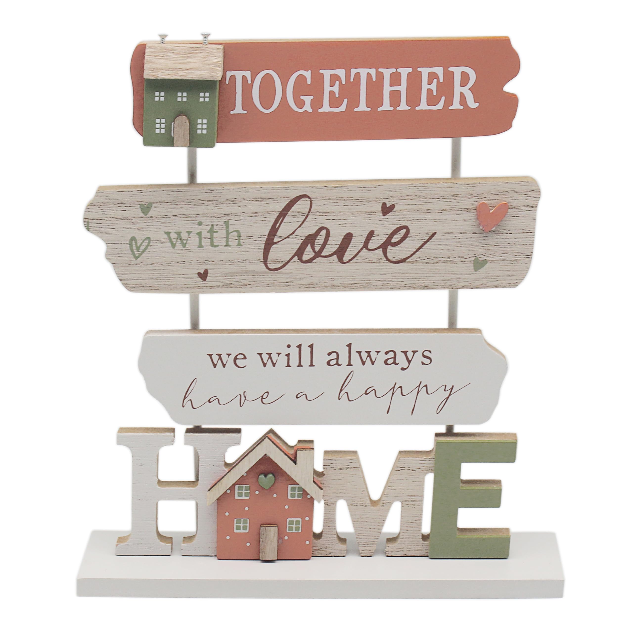 Lesser & Pavey Plaque Standing Home By Love & Affection For Home Decor | Elegant Plaques For Gifts & Presents | Lovely Birthday Gifts For Women & Men | Decorative Accessories For Loved Ones