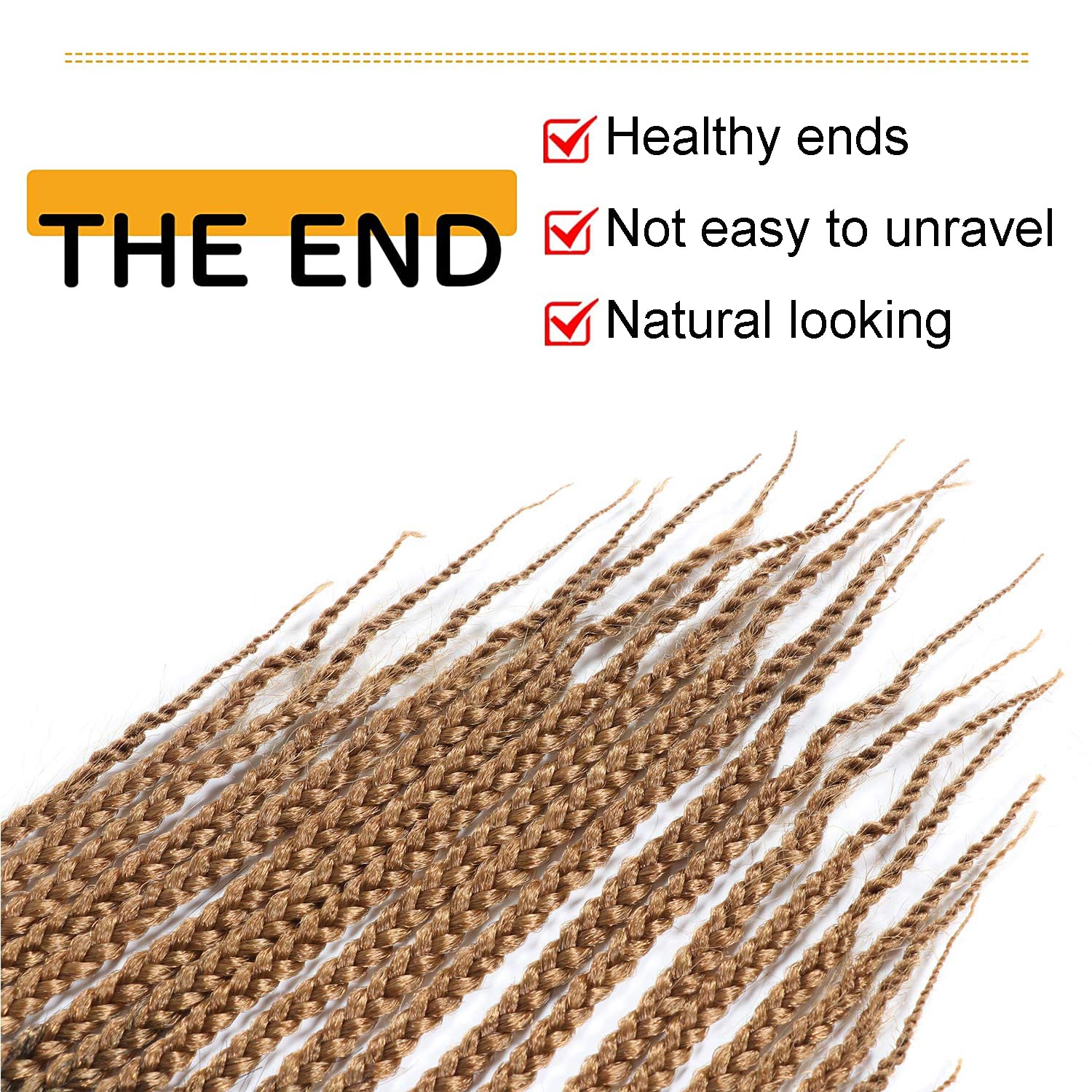 7 Packs 14 Inch Goddess Box Braids Crochet Hair Prelooped Crochet Hair