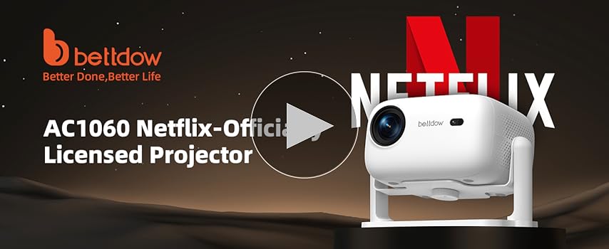 Amazon.com: Netflix Officially Licensed Projector,BETTDOW