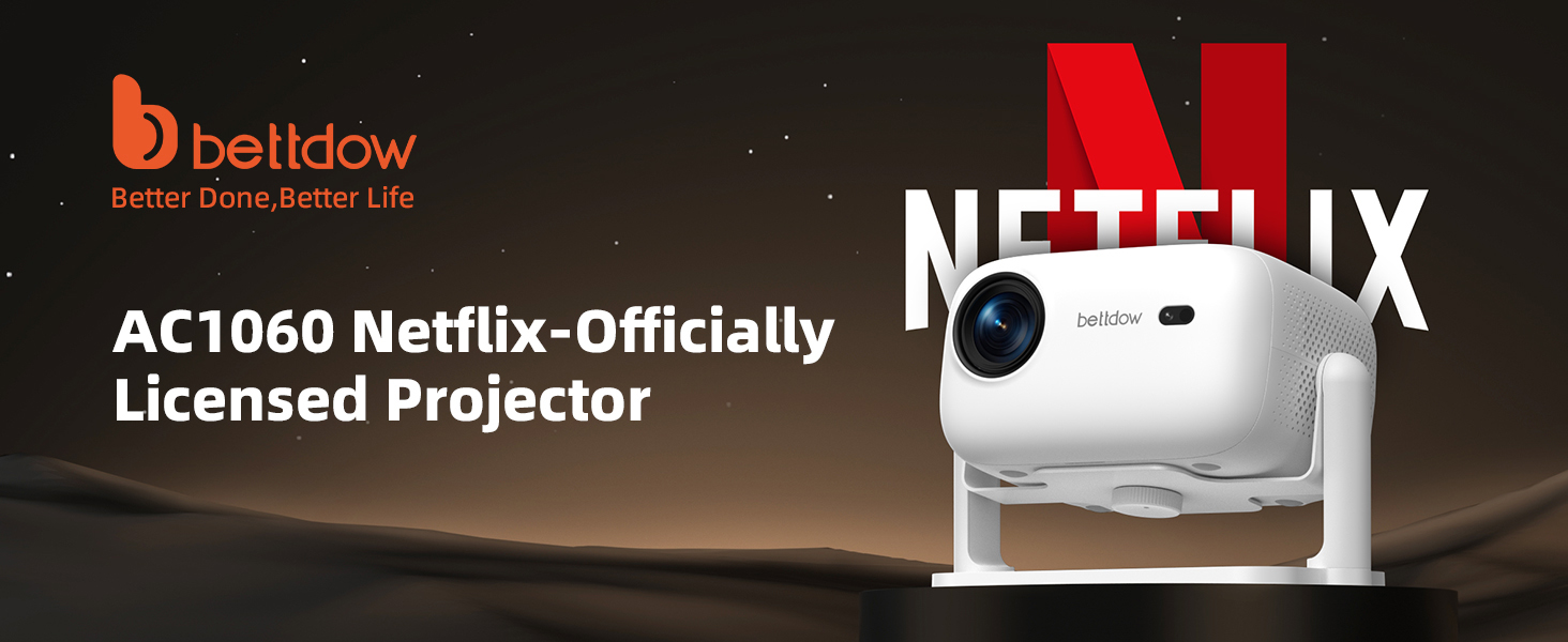 Netflix 公式 プロジェクター 300ANSI 1080p BETTDOW Netflix 公式 プロジェクター 300ANSI 1080p BETTDOW Amazon.co