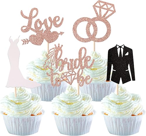 Miniatura 8 de 1 paquete de decoración de pastel de novia para ser decoración de tartas, decoración de pasteles de novia a ser, boda, despedida de soltera,