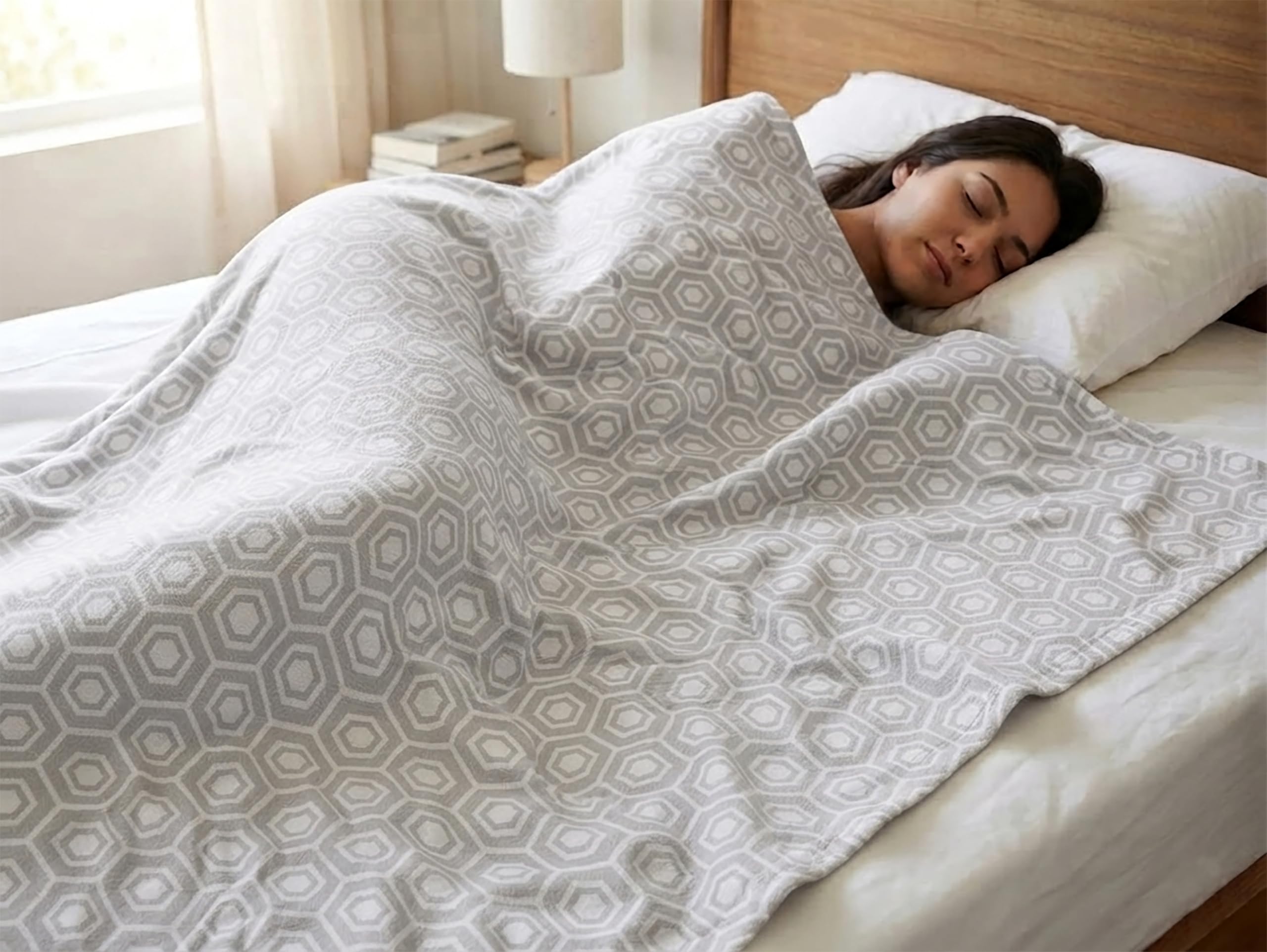 Cotton Woven AC Blanket 60x80 Inch | Soft & Breathable Single Bed Blanket | Lightweight All Season Throw for Bed, Sofa & Travel -Pack of 1 (Grey)-image-21