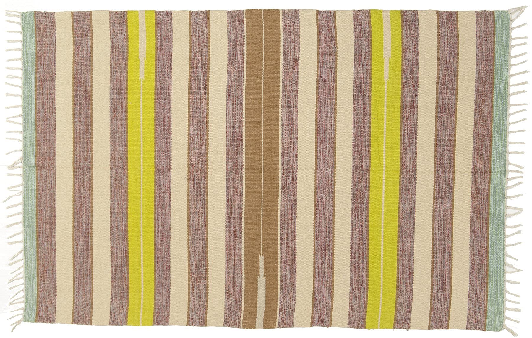 Galleria Farah1970 - 180x120 CM Kilim Autentico, Originale e Fatto a Mano Ideale Per la Sala, Salotto, Ufficio, Seconda Casa e la Cucina (LAVABILE IN LAVATRICE)