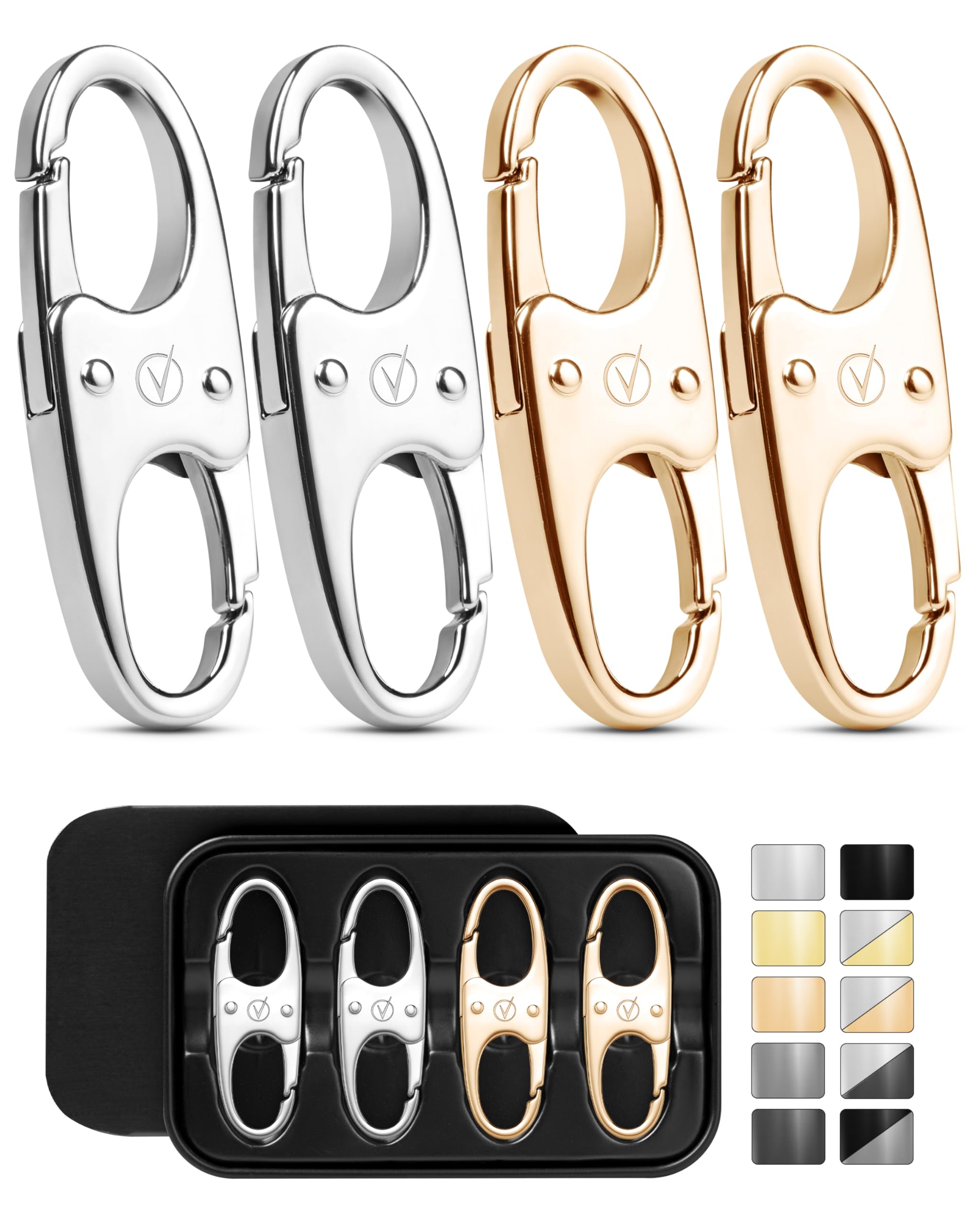 Vantamo Premium Anti Theft Zipper Clips for Bag, Backpack and Purse, Travel Safe Bag Clips for Backpack, Zipper Replacement