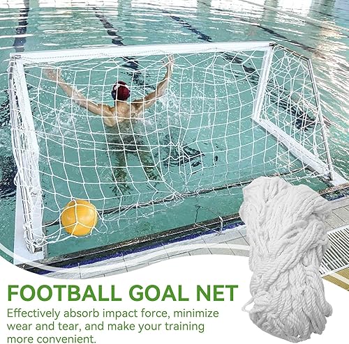 Miniatura 7 de Red de portería de fútbol, redes de repuesto para portería de fútbol deportivo, red de poste de portería de fútbol de tamaño completo para