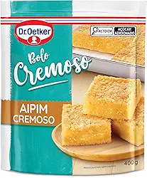 Dr. Oetker Bolo Cremoso Sabor Aipim, Fácil Preparo, Mistura Pronta para Massa, Sobremesa Fofinha e Saborosa, 400g