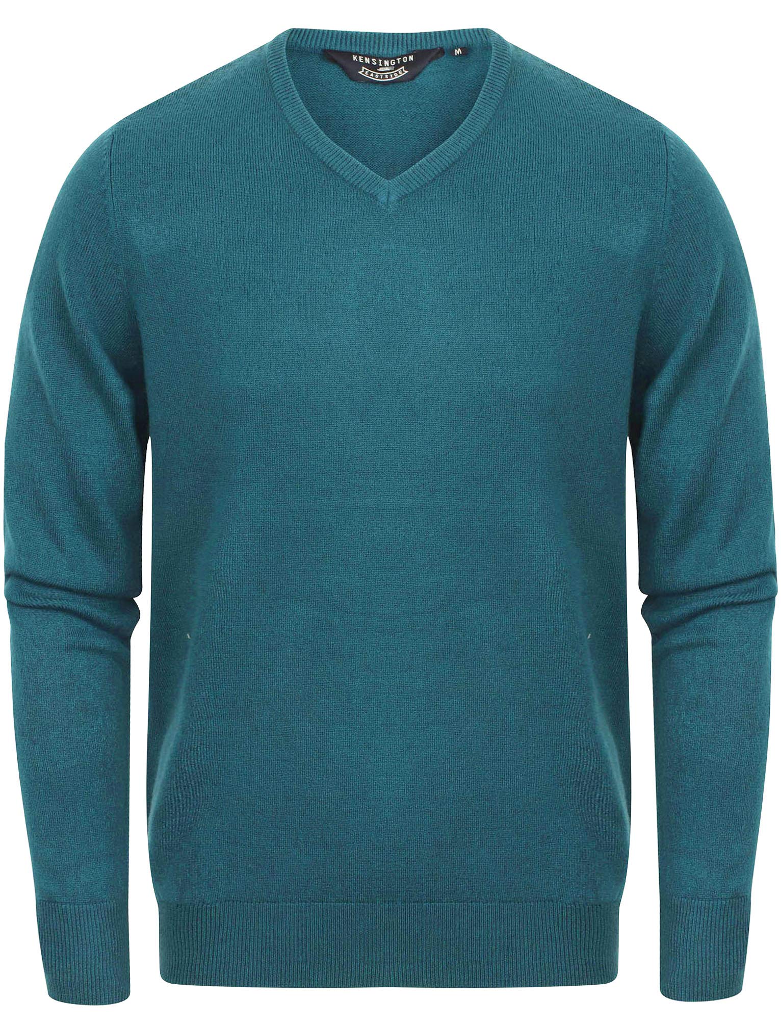 Kensington Eastside Men's Silvo - Kingfisher Blue Silvo V-Neck Jumper - Kingfisher Blue - M