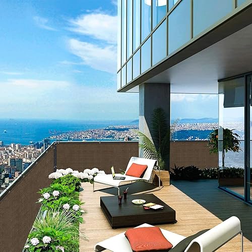 Miniatura 3 de DearHouse - Protector de pantalla para balcón, protección contra el sol para porche, para exteriores, patio, balcón para protegerse del sol,