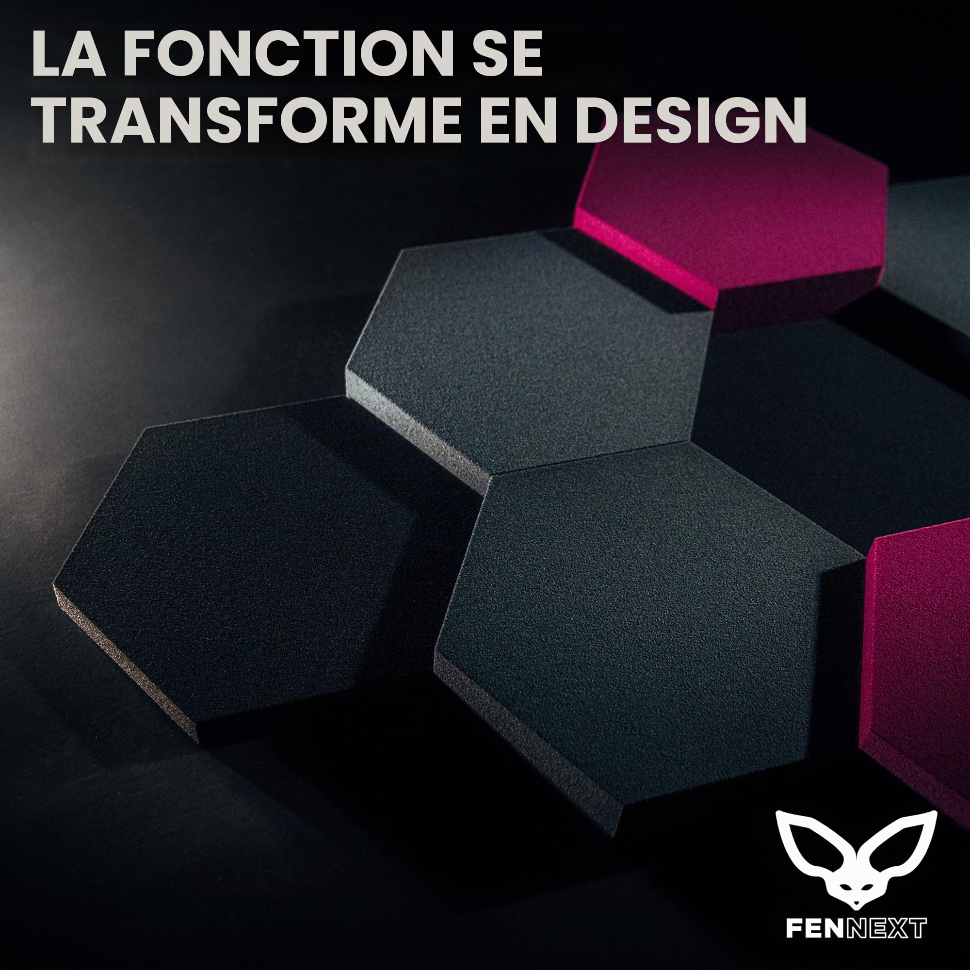 Velvet Mousse Acoustique - Panneaux décoratifs de Mousse anti réverbération pour jeux, studio YouTube, bureau - 8x 3D Panneaux muraux STONY SHADES