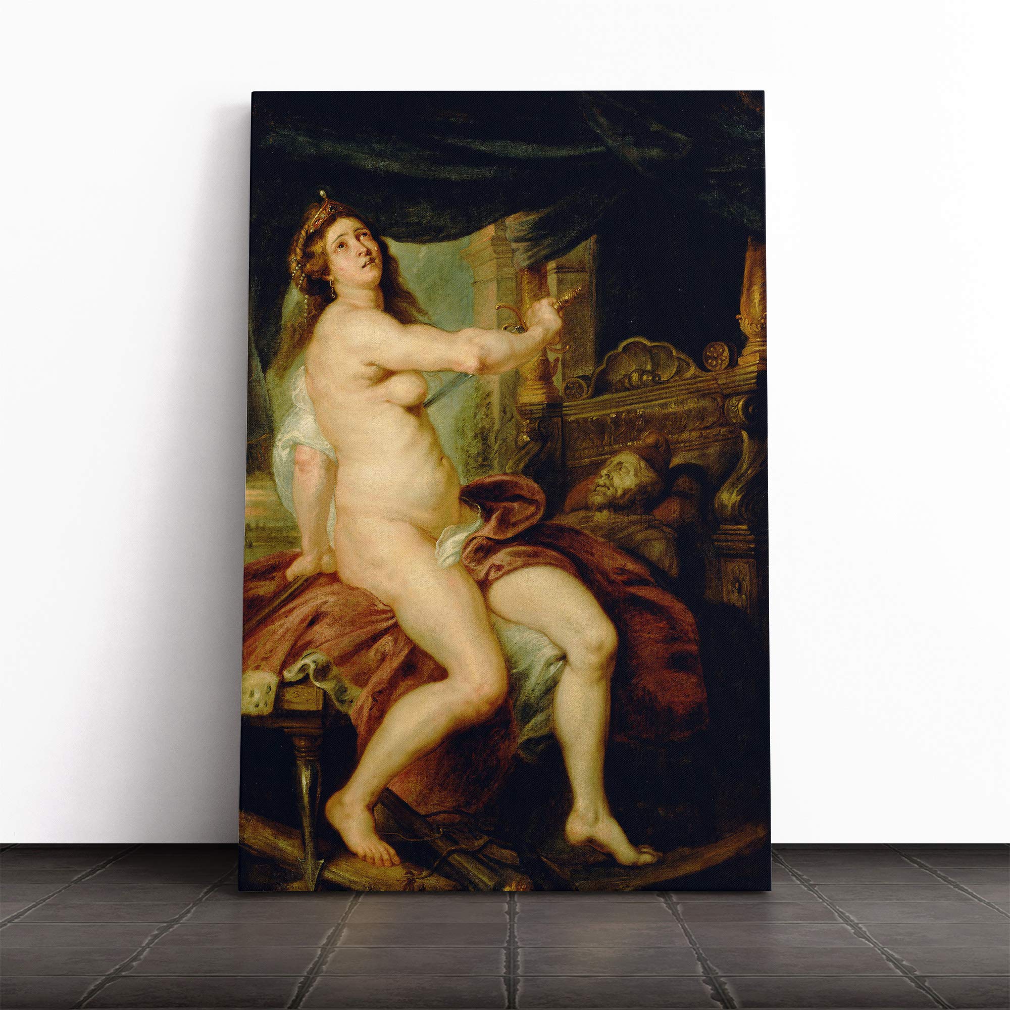 Peter Paul Rubens Sacrificing Dido Canvas Print | Gallery Wrapped 30mm Frame Wall Art | 20x14 inches | Ready to Hang | Modern Picture | Living Room Bedroom Lounge Office