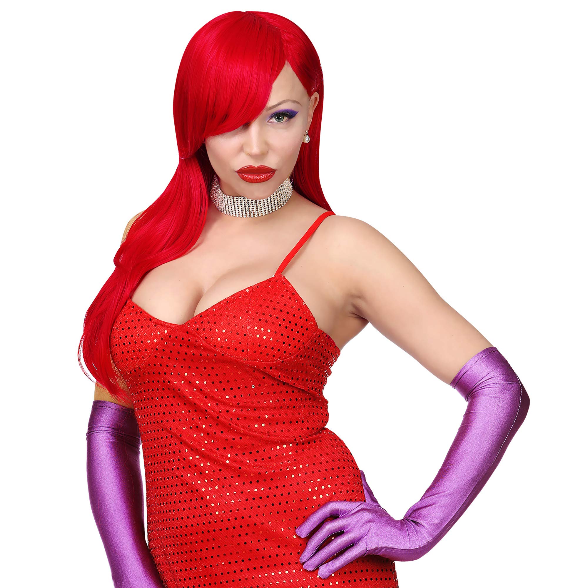 Widmann 02108 Alicia Cosplay Dream Hair Wig Red - Image 4
