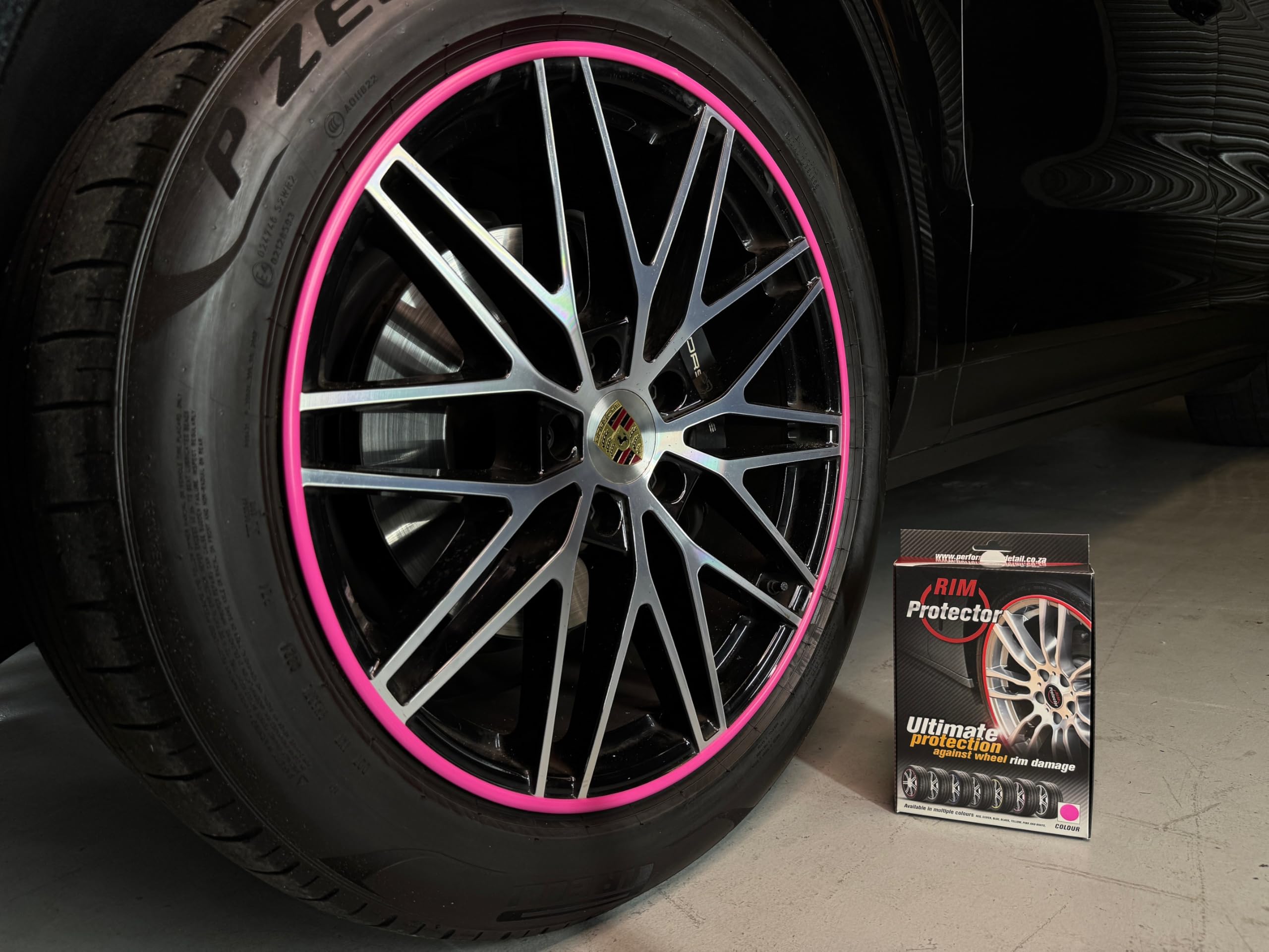 Rim Protector Kit Pink for Car Wheels – Alloy Wheel Guard Strip Kit Fits up to 21" Rims | Set of 4 Rim Protectors | Easy to Install Curb Rash Defense for Rims