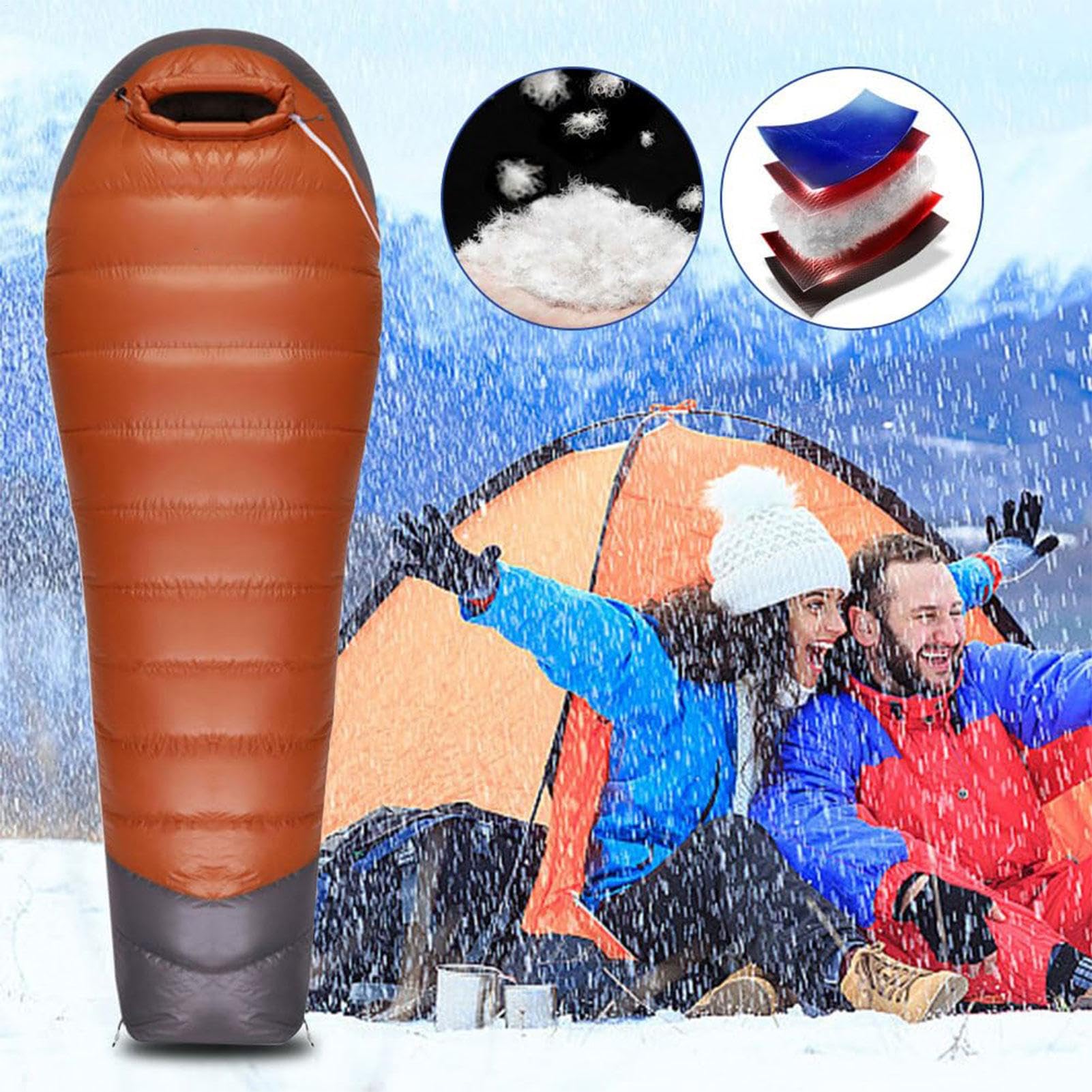 Bacilínea de en Clima frío - Sacos de hacia Abajo para Adultos | Mochilero | Saco de , Saco de en Clima frío para Adultos, Saco de de mamá de mochilero Ultraligero par