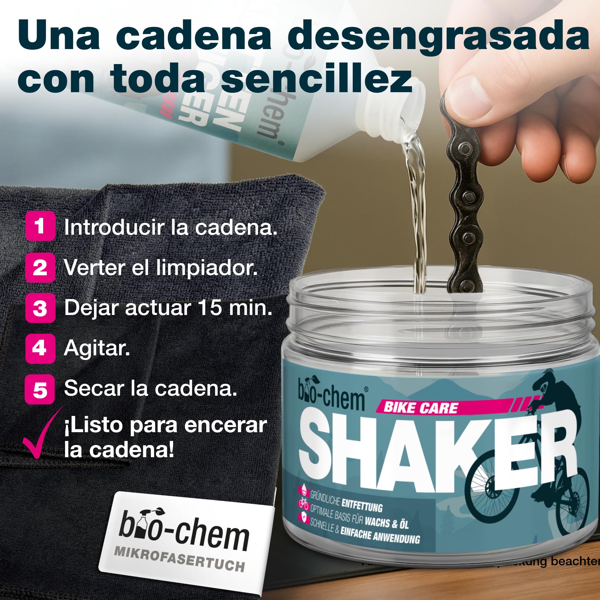 bio-chem Sistema de lubricación con cera para cadenas: 7 productos bicis