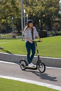 Razor EcoSmart SUP Electric Battery Powered Environmentally Friendly Standing Scooter for Short Commutes, Black