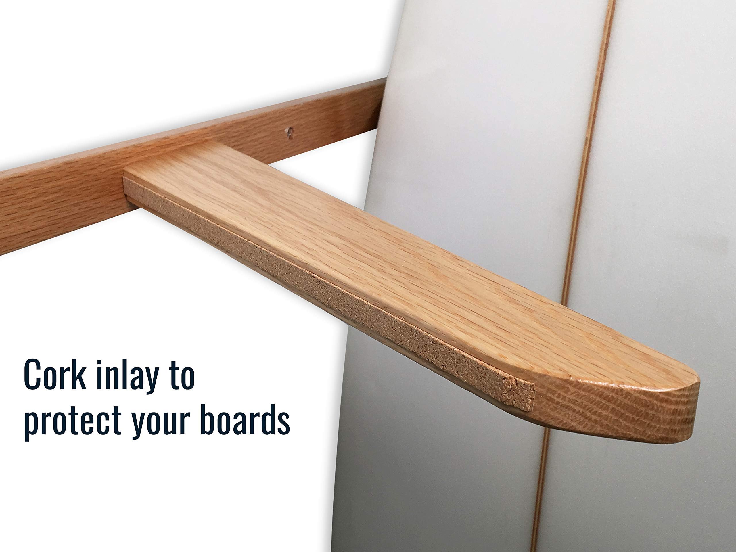 StoreYourBoard Support mural vertical en bois pour 6 planches de surf, maison et garage