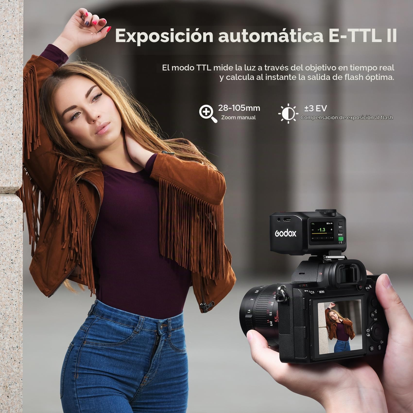 Godox iT30Pro C TTL Camera Flash Speedlite para Canon Cámaras | iT30ProC Pocket Flash,GN15 2.4 GHz HSS 1/8000s, Tiempo de reciclaje de 1.5s, Batería Li-ion,Difusor Incorporado(Negro)