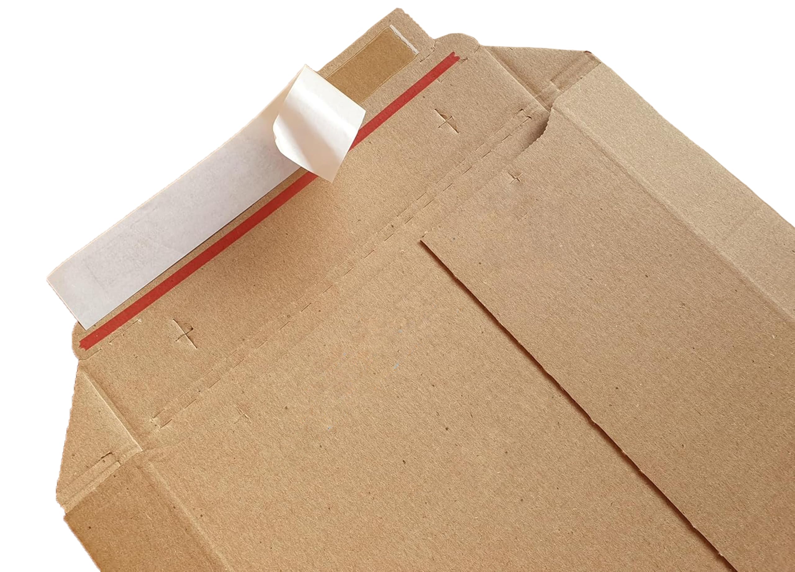 Jeco - Lot de 50 enveloppes d'expédition en carton marron format 250 x 353mm 450g/m² pochette rigide et résistante avec fermeture auto-adhésive