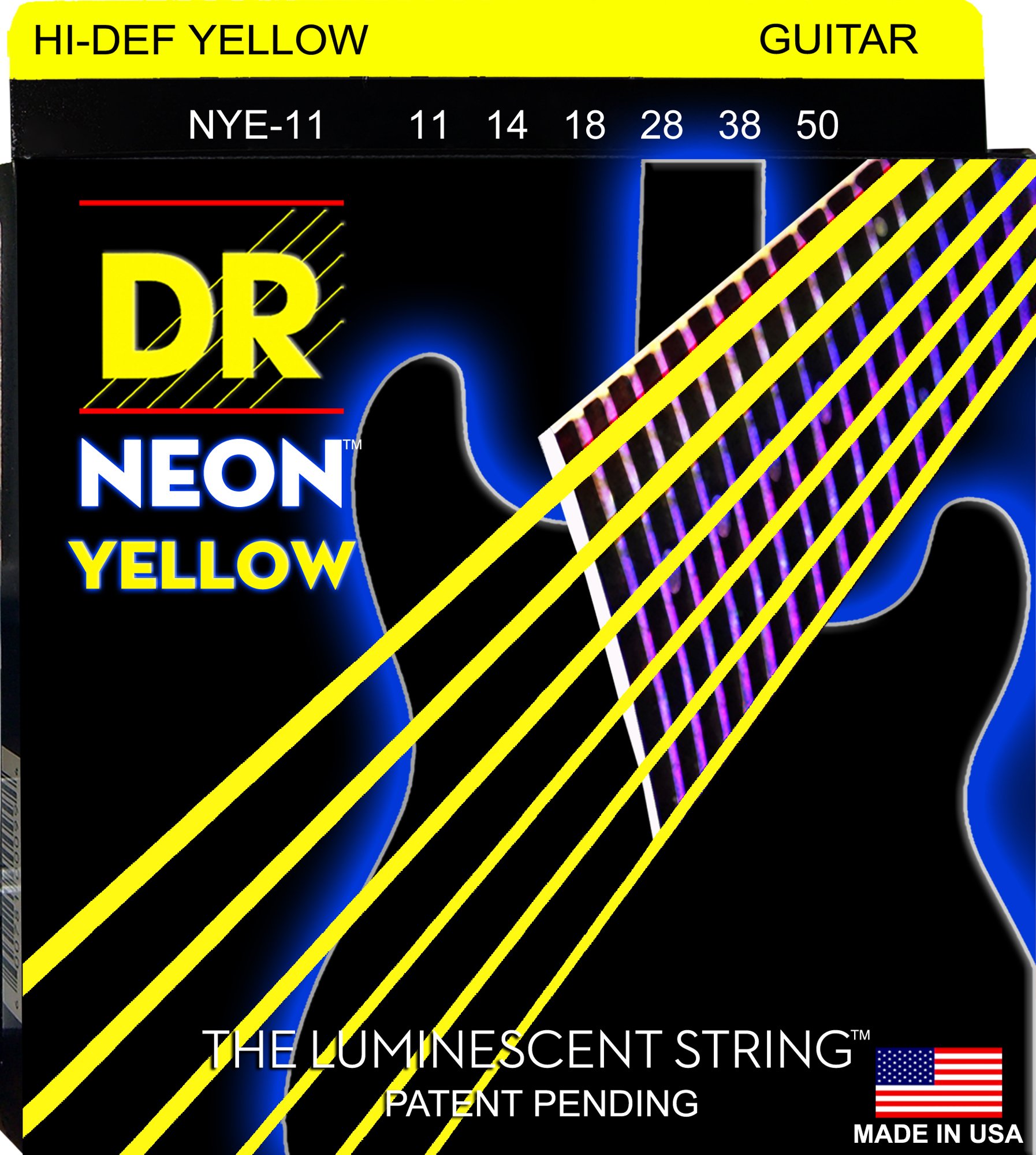 DR Strings HI-DEF NEON Electric Guitar Strings (NYE-11)
