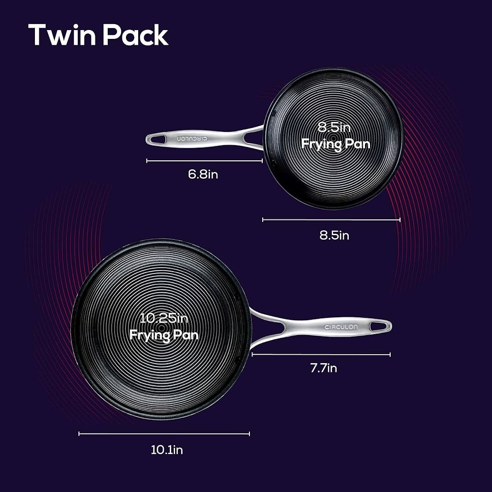 Amazon.com: Circulon Clad Stainless Steel Frying Pans