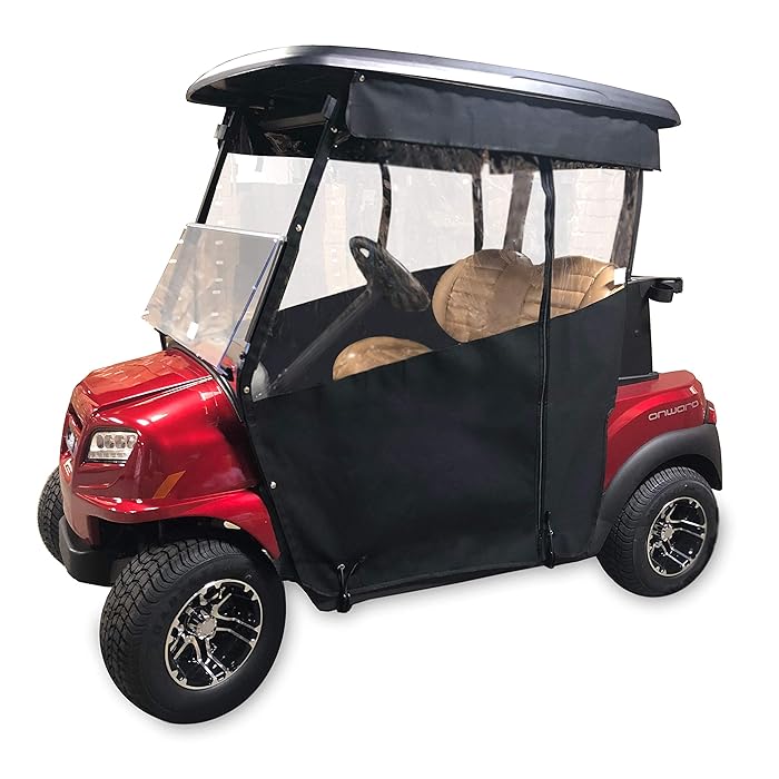 Buy Golf Cart Cover 3Sided Track Style Marine Grade Vinyl Cart Cover