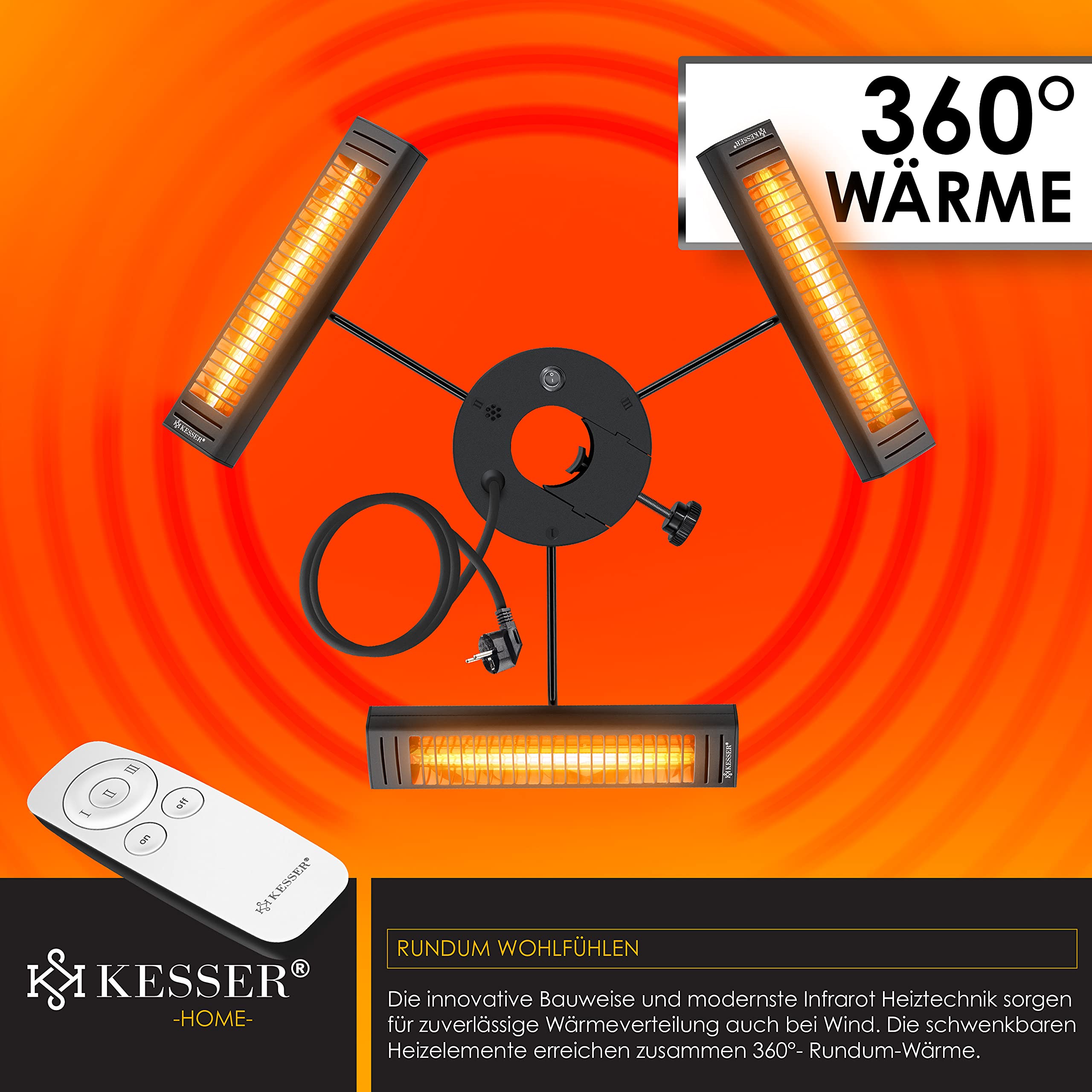 kesser 3000w heizstrahler