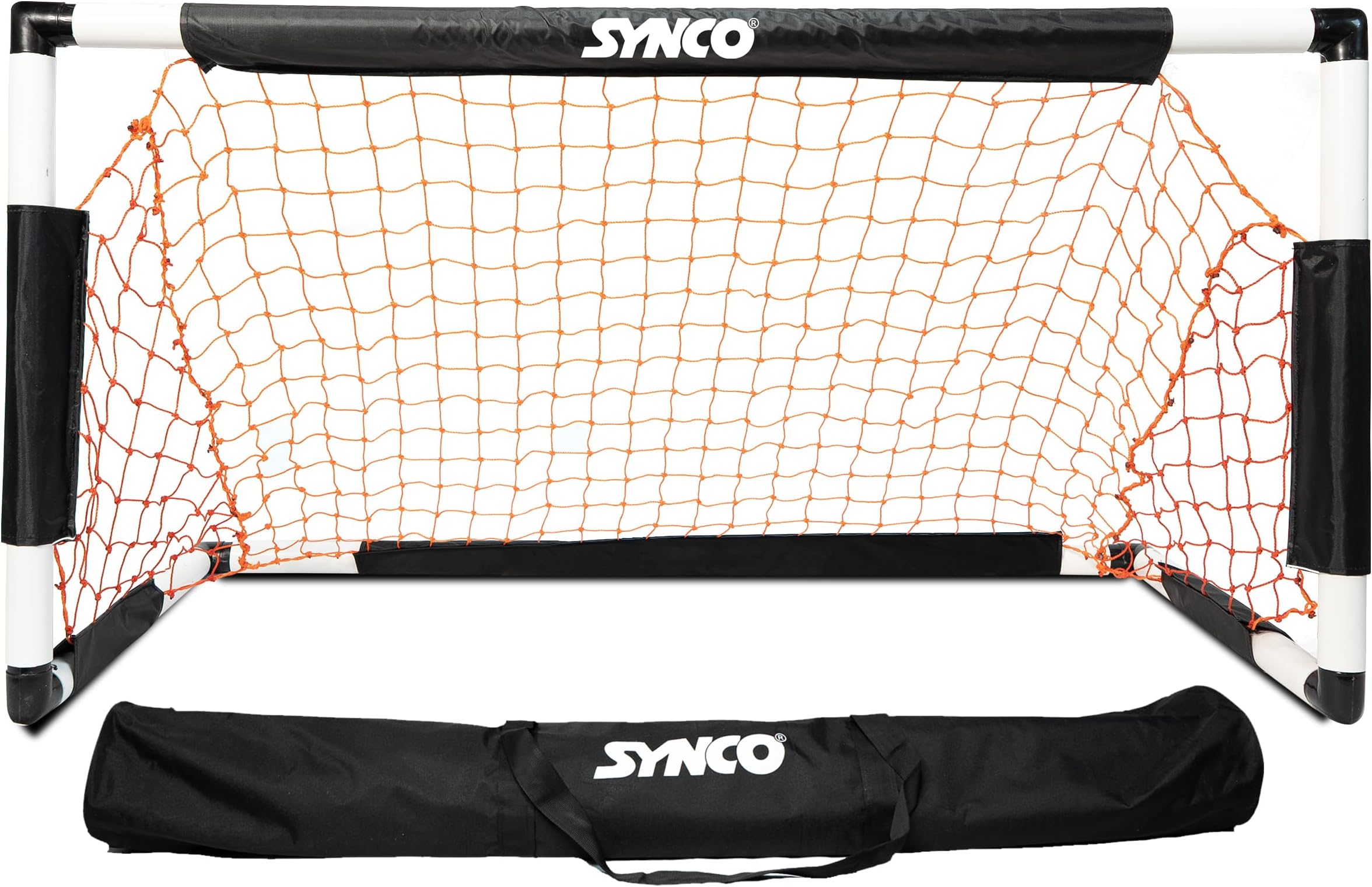 SYNCO Goal Post for Kids with Free Carry Bag | Portable Easy Setup Soccer Goal Post | Soccer Goal Net for Football Training | Goal Post for Home, Backyard, Indoor & Outdoor Play | Size 4x2 Feet