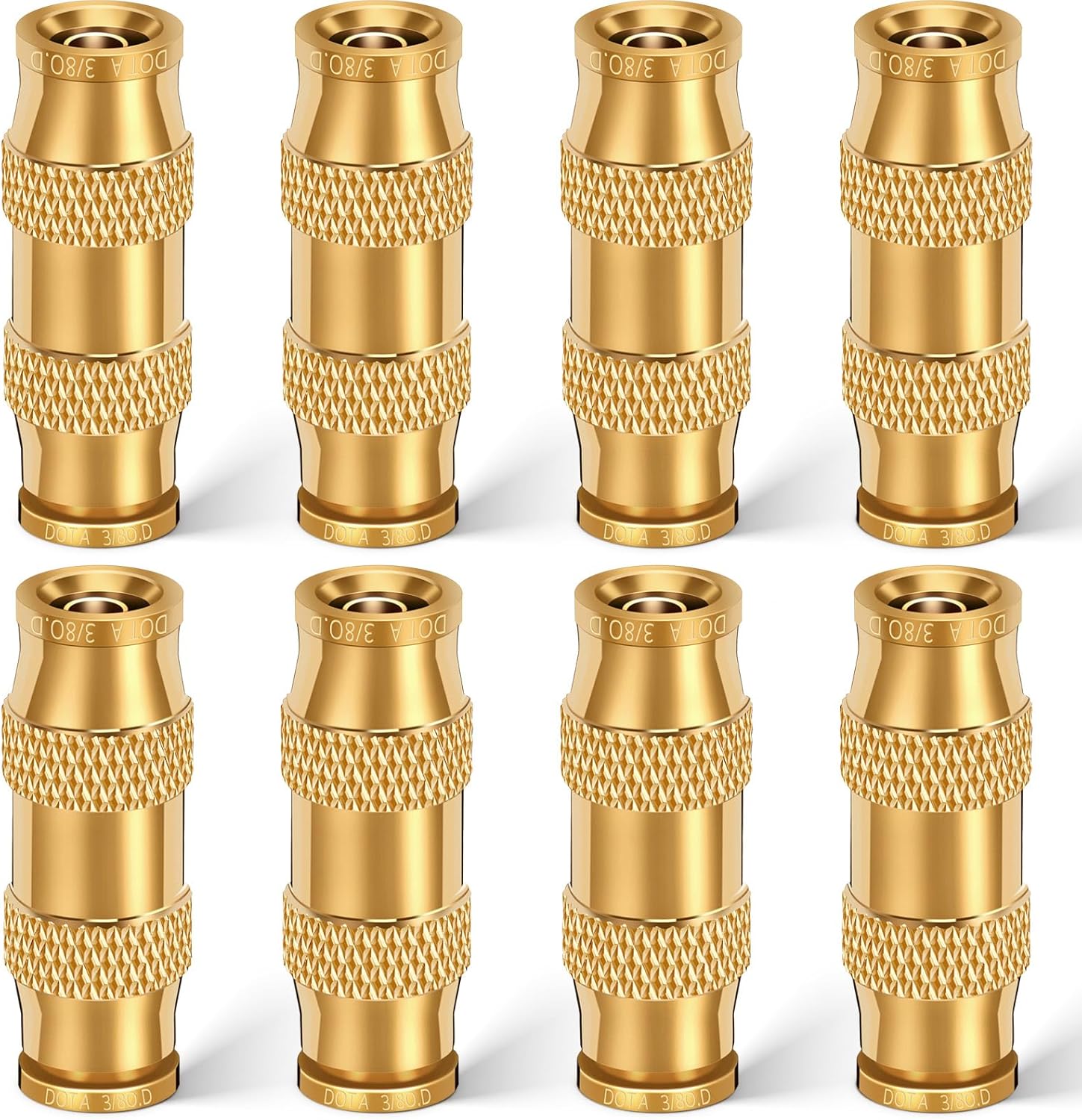 8 piezas de accesorios de línea de freno a presión para conectar, accesorios de aire neumáticos de latón, unión de tubos, accesorios de compresor de