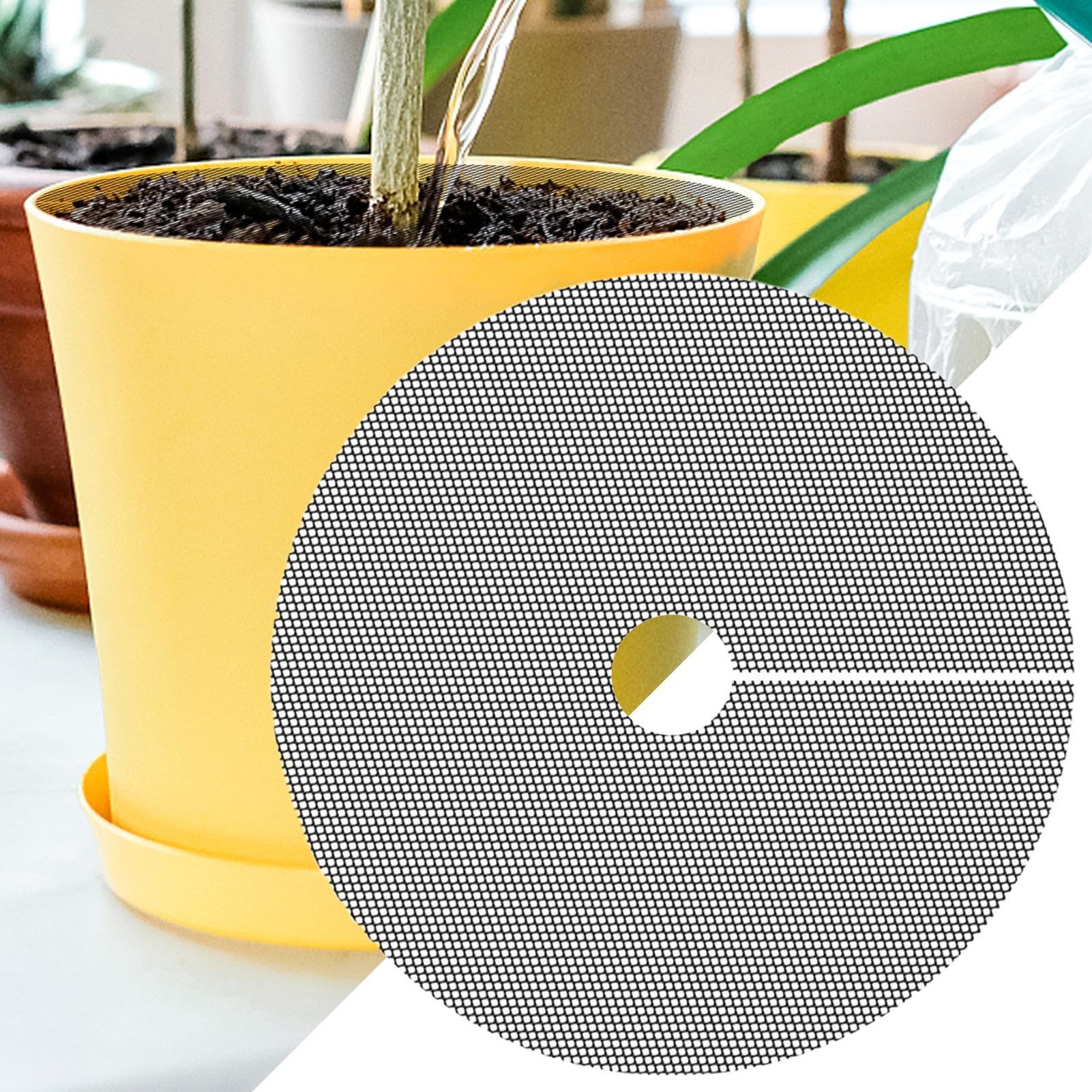 Generisch Griglia per vasi da fiori, 4 pezzi, copertura per piante regolabile, 40 cm, per interni ed esterni, balcone, terrazza, giardino