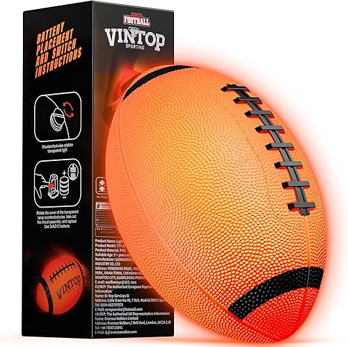 Miniatura 1 de Balón de fútbol que brilla en la oscuridad para niños de 8 a 12 años de edad y 15 años, juguetes de fútbol con luz LED con bomba para juegos de