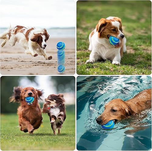 Miniatura 7 de Petbobi Bola rodante activa para perros, pelota interactiva para perros con luz flash LED, incluye juguetes de movimiento automático para perros