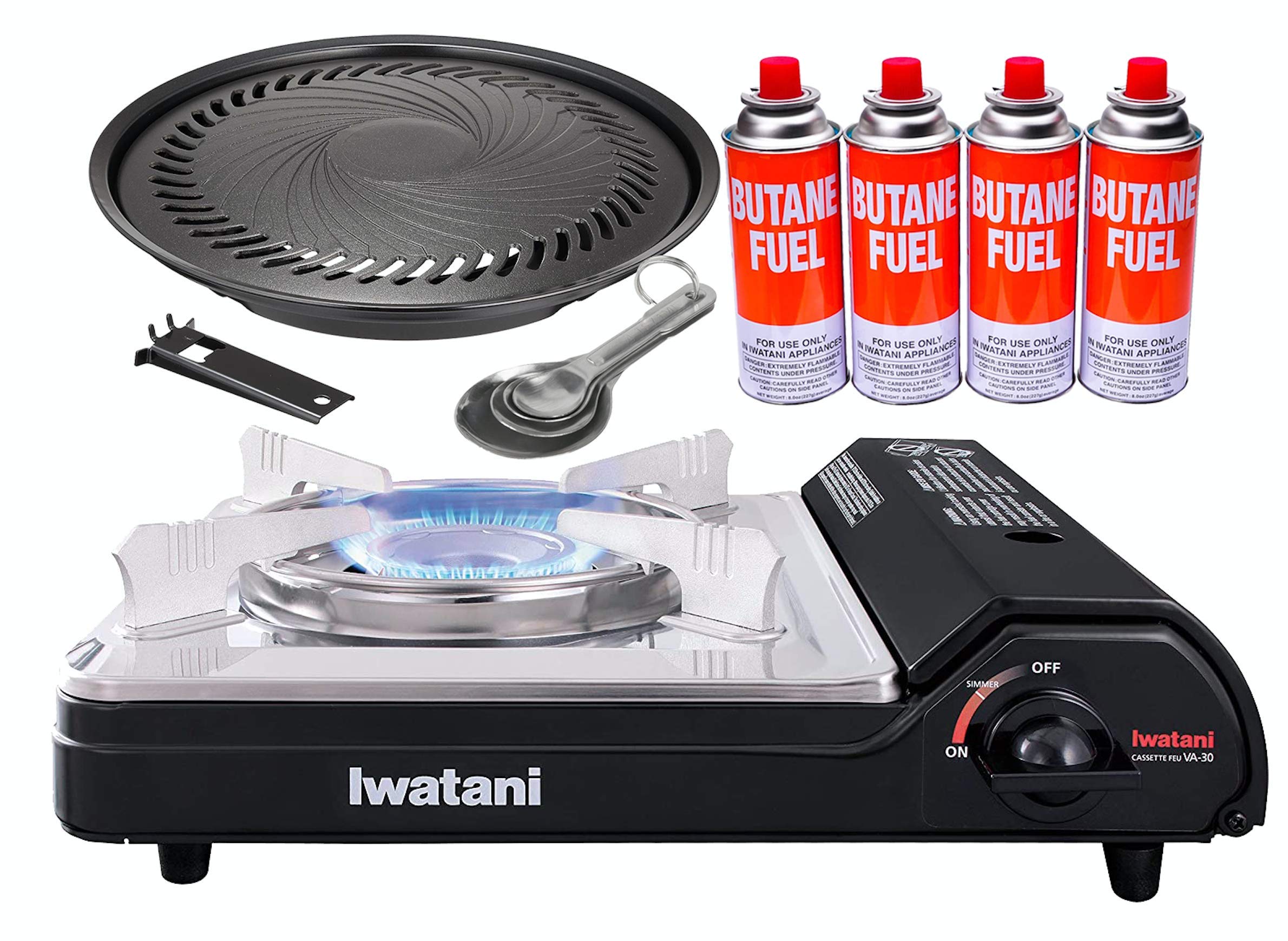 Buy JapanRare Iwatani BBQ Bundle VA30 Portable Butane Stove + Plate