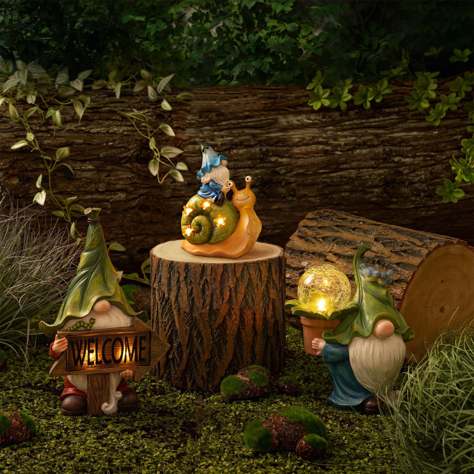 Amazon.com : LA JOLIE MUSE Garden Gnomes Statue -8'' Resin Garden
