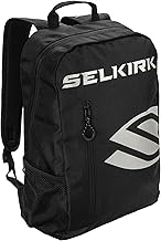 Selkirk Sport Core Day Backpack | Small Pickleball Bag for Men & Women | +V11 Max Polyfiber Material | Holds Pickleball Paddles, Tennis, Badminton, Squash Racquets, Balls & Accessories |Black