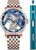 Agelocer Mens Tourbillon Mechanical Manual Wind Masculine Luxury Top Brand Stainless Steel Bracelet Electric Crown Winding Machine VU.PO:9004F9, VU.PO:9004F9, Bracelet Type
