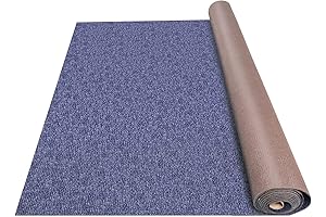 Happybuy Deep Blue Rubber Backed Carpet Tiles