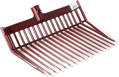 LITTLE GIANT DuraFork - Cabezal de repuesto para horquilla de paso (borgoña), de policarbonato duradero con dientes angulares (número de artículo