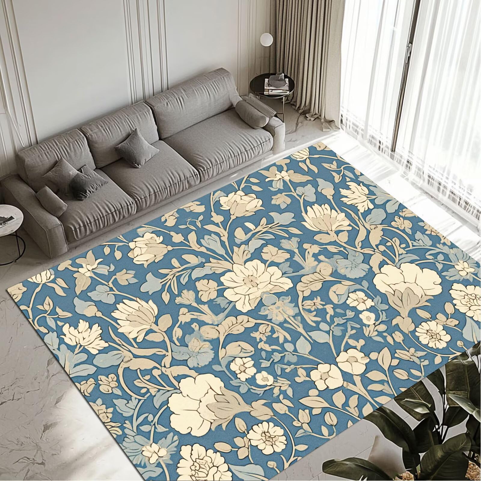 Tapis Forest tapis de salon chambre lavable rug imperméable antidérapant 60x90