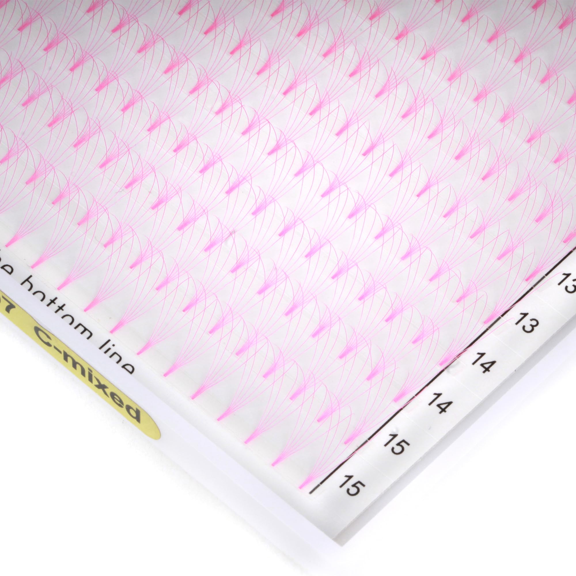 MuxAnzu Eyelash Extension Colored Premade Fans Short Stem Volume Lash Extension supplies 5D Pink Blue Purple Brown (PINK