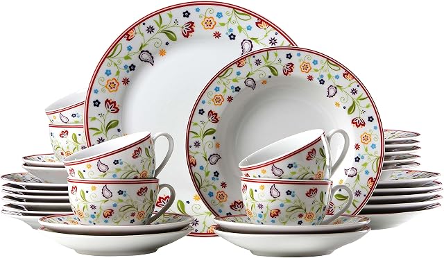 Ritzenhoff & Breker Doppio Shanti, 30-częściowy serwis porcelanowy
